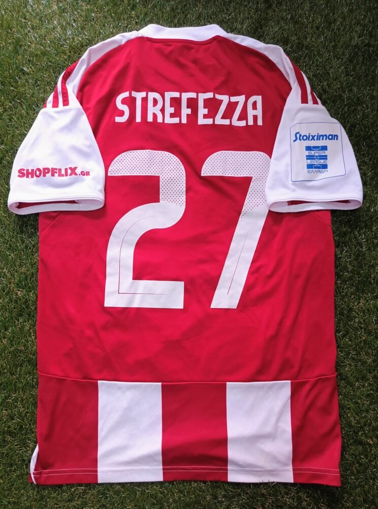 MATCH WORN OR ISSUED SHIRT GABRIEL STREFEZZA PANAITOLIKOS – OLYMPIAKOS 0-1 (30/11/25) SUPER LEAGUE - Image 2