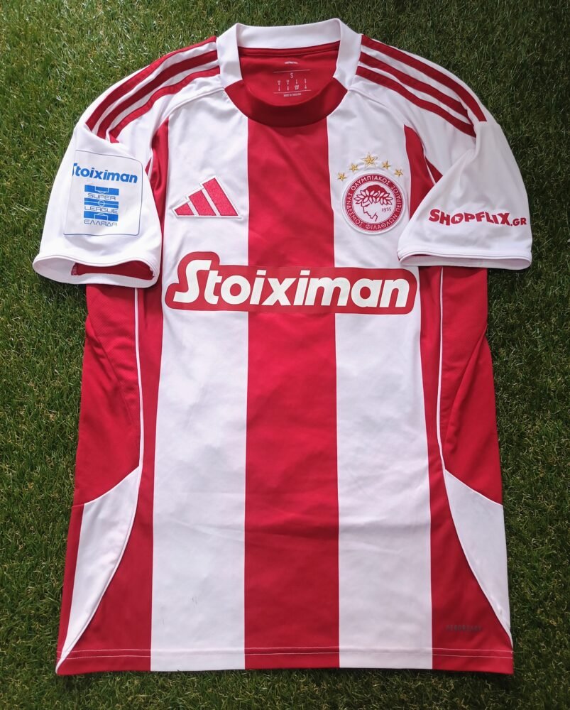 MATCH WORN OR ISSUED SHIRT GABRIEL STREFEZZA PANAITOLIKOS – OLYMPIAKOS 0-1 (30/11/25) SUPER LEAGUE - Image 3