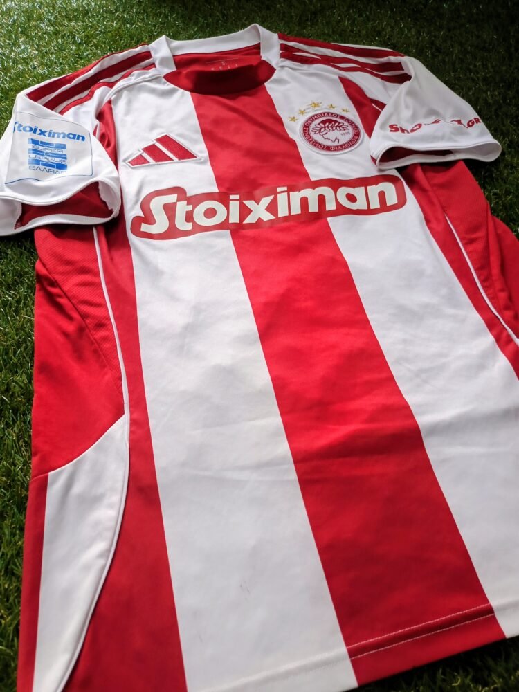 MATCH WORN OR ISSUED SHIRT GABRIEL STREFEZZA PANAITOLIKOS – OLYMPIAKOS 0-1 (30/11/25) SUPER LEAGUE - Image 4