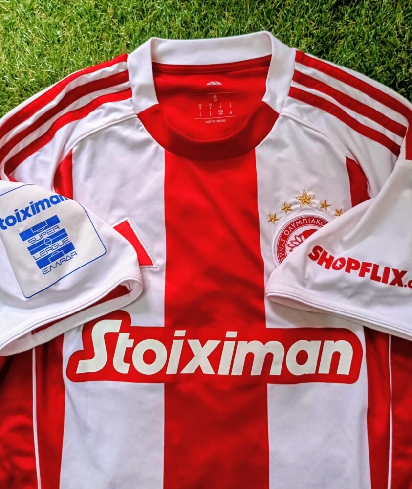MATCH WORN OR ISSUED SHIRT GABRIEL STREFEZZA PANAITOLIKOS – OLYMPIAKOS 0-1 (30/11/25) SUPER LEAGUE - Image 5