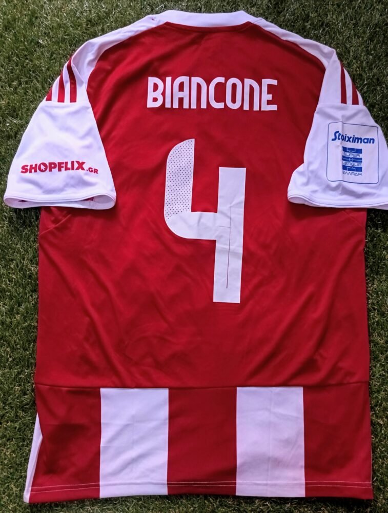 MATCH ISSUED SHIRT GIULIAN BIANCONE OLYMPIAKOS – ATROMITOS (22/11/25) SUPER LEAGUE - Image 2