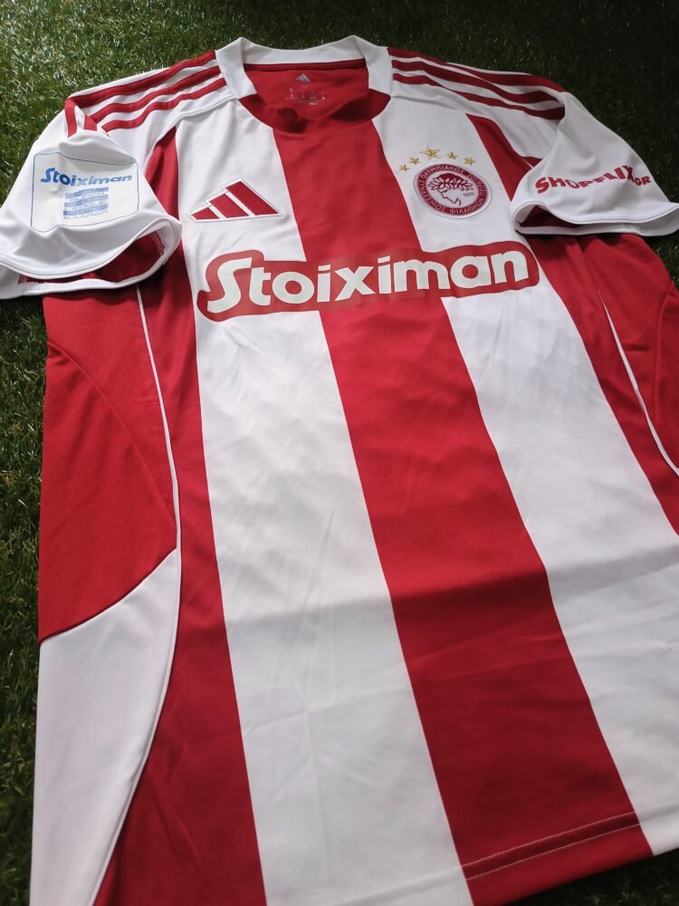 MATCH ISSUED SHIRT GIULIAN BIANCONE OLYMPIAKOS – ATROMITOS (22/11/25) SUPER LEAGUE - Image 4
