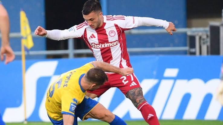 MATCH WORN OR ISSUED SHIRT GABRIEL STREFEZZA PANAITOLIKOS – OLYMPIAKOS 0-1 (30/11/25) SUPER LEAGUE