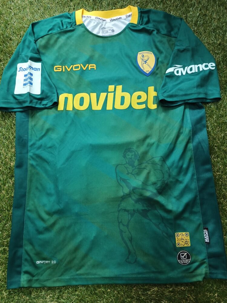 MATCH WORN SHIRT AND SIGNED CHRISTOS BELEVONIS PANAITOLIKOS F.C SEASON 2024/25 SUPER LEAGUE - Image 4