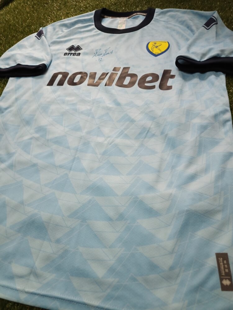 MATCH ISSUED SHIRT AND SIGNED ZIVKO ZIVKOVIC PANAITOLIKOS F.C SEASON 2025/26 SUPER LEAGUE - Image 4