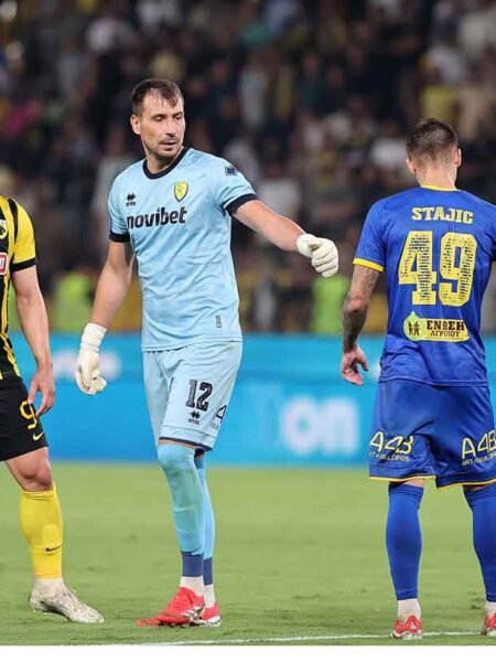 MATCH ISSUED SHIRT AND SIGNED ZIVKO ZIVKOVIC PANAITOLIKOS F.C SEASON 2025/26 SUPER LEAGUE