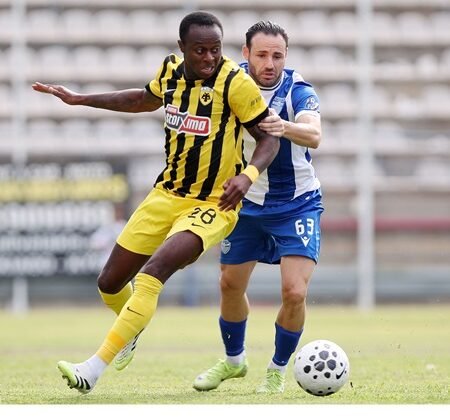 MATCH ISSUED SHIRT MOSES ODUBAJO AEK F.C SEASON 2025/26 SUPER LEAGUE