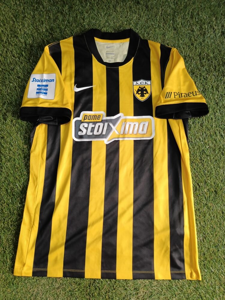 MATCH ISSUED SHIRT MOSES ODUBAJO AEK F.C SEASON 2025/26 SUPER LEAGUE - Image 3