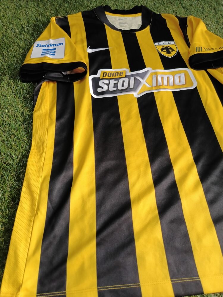 MATCH ISSUED SHIRT MOSES ODUBAJO AEK F.C SEASON 2025/26 SUPER LEAGUE - Image 4