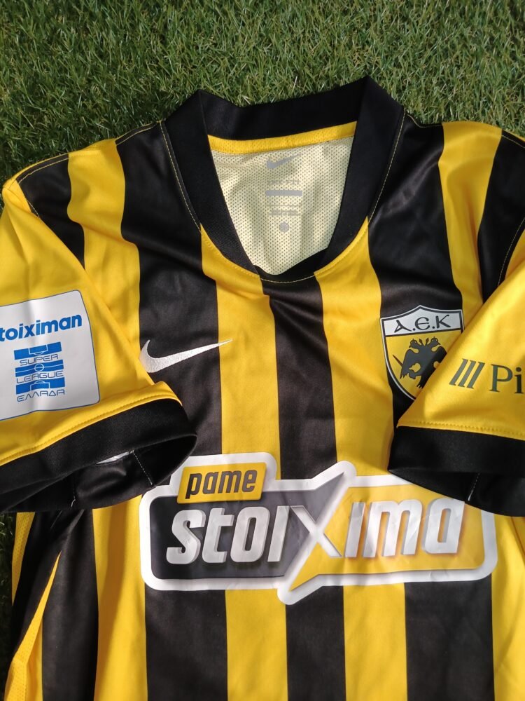 MATCH ISSUED SHIRT MOSES ODUBAJO AEK F.C SEASON 2025/26 SUPER LEAGUE - Image 5
