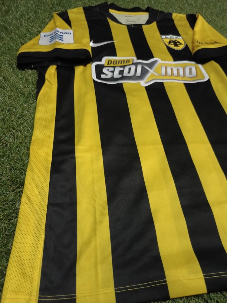 MATCH WORN OR ISSUED SHIRT MIJAT GACINOVIC AEK F.C SEASON 2025/26 SUPER LEAGUE - Image 4