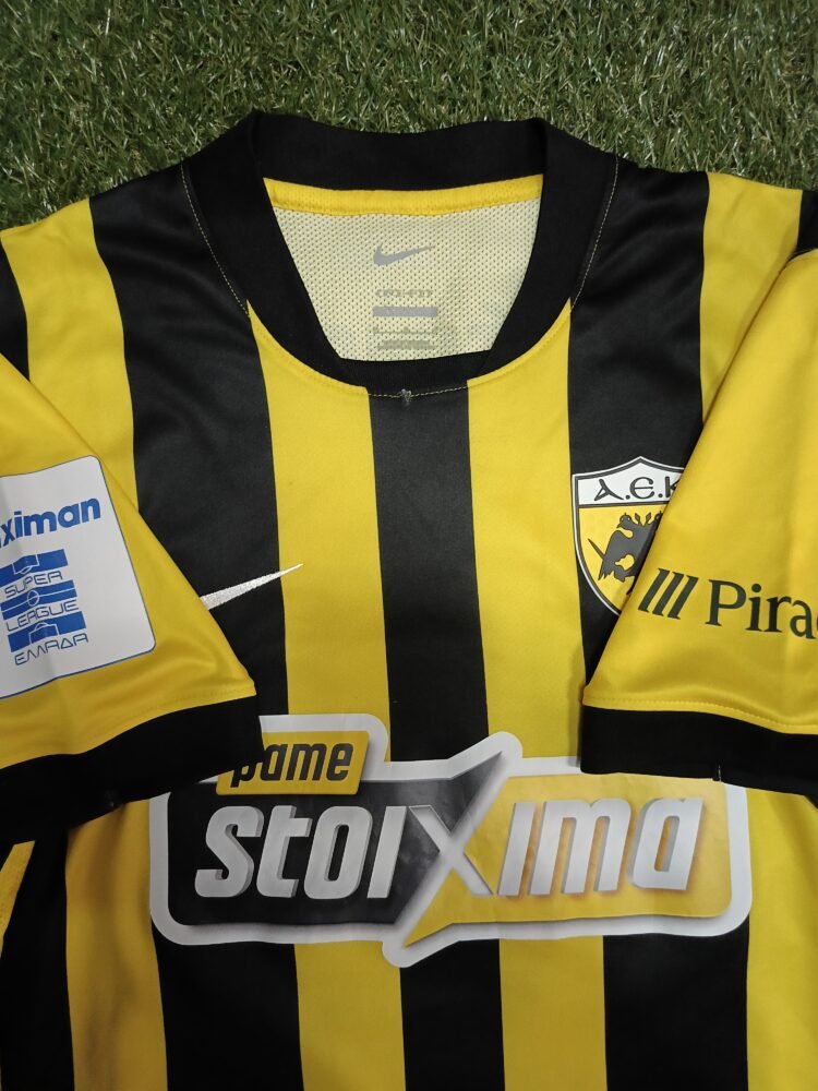 MATCH WORN OR ISSUED SHIRT MIJAT GACINOVIC AEK F.C SEASON 2025/26 SUPER LEAGUE - Image 5