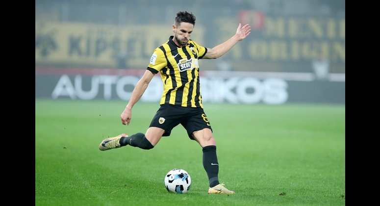 MATCH WORN OR ISSUED SHIRT MIJAT GACINOVIC AEK F.C SEASON 2025/26 SUPER LEAGUE