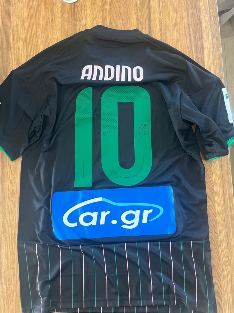 MATCH ISSUED SHIRT AND SIGNED SANDINO ANDINO ATROMITOS – PANATHINAIKOS 0-0 (25/01/26) SUPER LEAGUE - Image 2