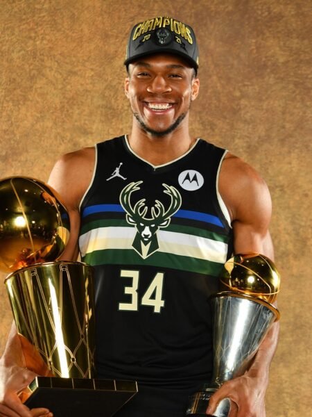 COLLECTABLE OFFICIAL WILSON BASKETBALL ON PLEXIGLASS DISPLAY  SIGNED BY THE SUPERSTAR OF NBA AND GREEK NATIONAL TEAM GIANNI ANTETOKOUNMPO  COA TRISTAR