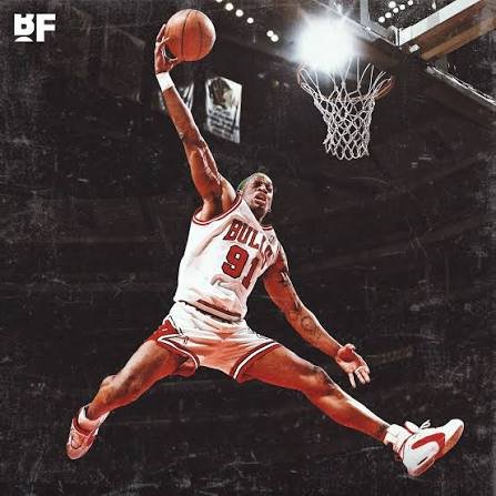 COLLECTABLE OFFICIAL WILSON BALL IN PLEXIGLASS DISPLAY SIGNED BY  -5X NBA CHAMPION  - 2X NBA ALL STAR -2X NBA DEFENDER OF THE YEAR AND HALL OF FAMER  DENNIS RODMAN  COA JSA