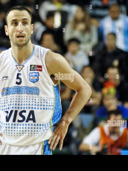 COLLECTABLE MATCH IISSUED OR WORN JERSEY BY THE  4X NBA CHAMPION 2X ALL STAR AND HALL OF FAMER  MANU GINOBILLI