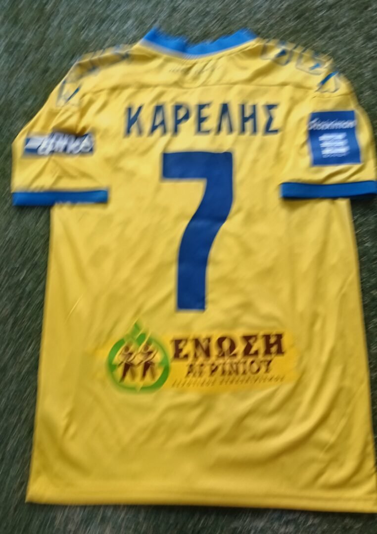 MATCH WORN SHIRT NIKOS KARELIS PANAITOLIKOS F.C SEASON 2023/24 SUPER LEAGUE - Image 2