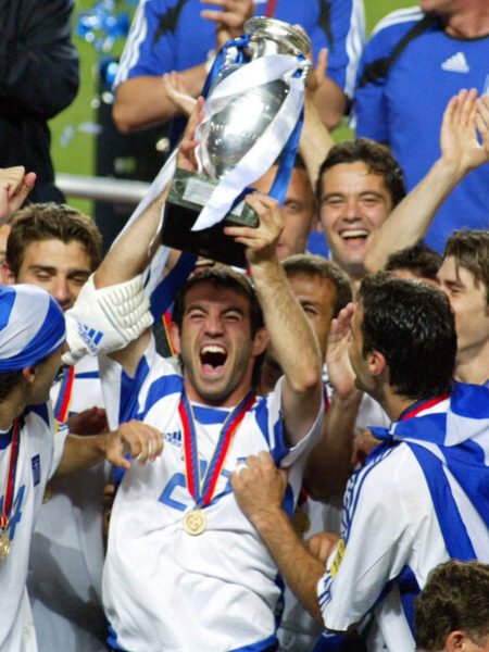 REPLICA ADIDAS SHIRT OF EURO 2004 SIGNED BY THE CAPTAIN AND EUROPEAN CHAMPION GIORGO KARAGKOUNI