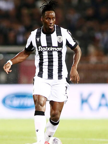 COLLECTABLE MATCH WORN SHIRT DIRTY AND SIGNED OF THE GREEK CHAMPIONS 2023/24 SOUALIHO MEITE PAOK F.C CONFERENCE LEAGUE