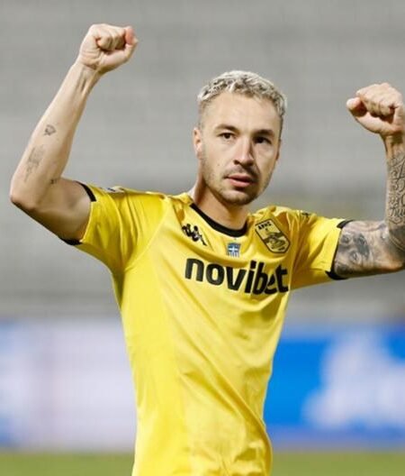 MATCH WORN SHIRT LOREN MORON PAOK F.C SEASON 2023/24 SUPER LEAGUE