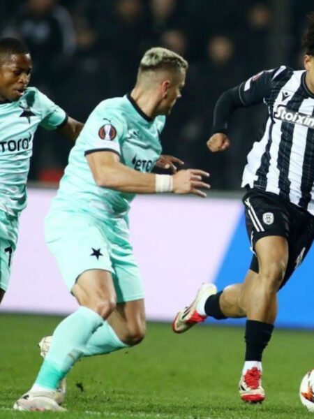 MATCH WORN  SHIRT  ODREI ZMRZLY PAOK - SLAVIA 2-0 (21/01/25)  EUROPA LEAGUE