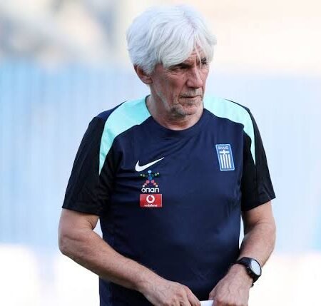 WORN OFFICIAL NIKE TRAINING SHIRT SIGNED BY THE GREEK NATIONAL FOOTBALL TEAM COACH IVAN JOVANOVIC