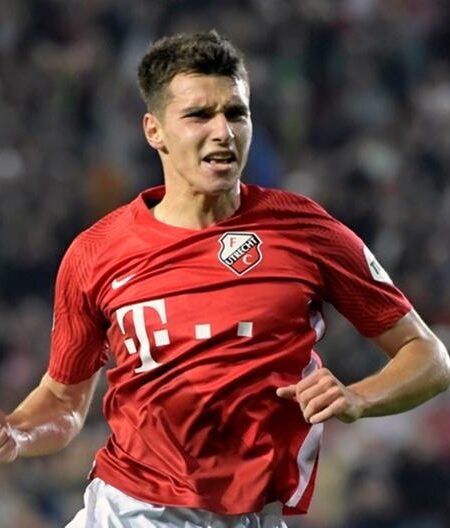 MATCH WORN OR ISSUED SHIRT TASOS DOUVIKAS UTRECHT F.C SEASON 2021/22 DUTCH CHAMPIONSHIP