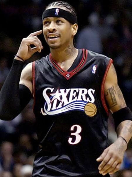 COLLECTABLE PHILADELPHIA 76rs JERSEY SIGNED BY -11X NBA ALL STAR -2X NBA MVP  -11X NBA FIRST TEAM AND HALL OF FAMER  ALLEN IVERSON  COA BECKETT