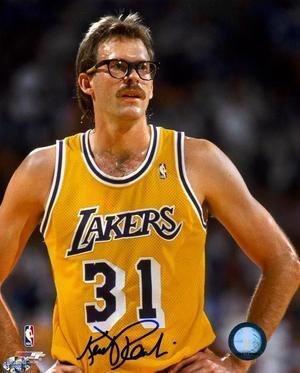 COLLECTABLE LOS ANGELES LAKERS JERSEY SIGNED BY -4X NBA CHAMPION THE GREEK-AMERICAN  CURT RABIS COA BECKETT