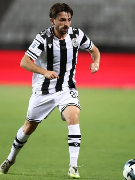 MATCH WORN SHIRT AND SIGNED GREG TAYLOR  PAOK F.C SEASON 2025/26  GREEK CUP