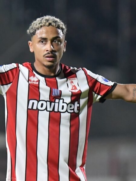 MATCH WORN SHIRT ETHAN BROOKS PANSERAIKOS F.C SEASON 2025/26  SUPER LEAGUE