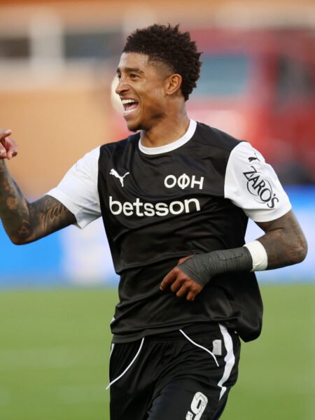 MATCH WORN OR ISSUED SHIRT EDDIE SALCEDO OFI F.C SEASON 2025/26  SUPER LEAGUE