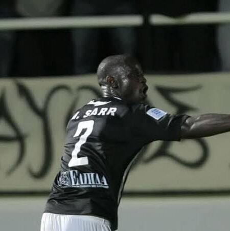 MATCH WORN OR ISSUED SHIRT MOHAMMED SARR OFI F.C SEASON 2012/13 SUPER LEAGUE