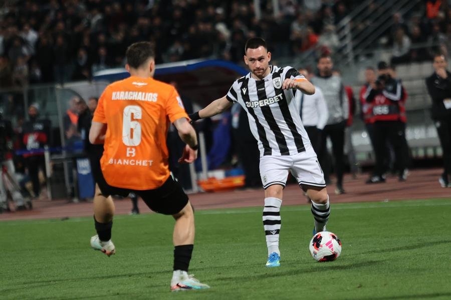 MATCH WORN SHIRT UNWASHED OF THE  CAPTAIN  ANDRIJA ZIVKOVIC PAOK - OFI 2-3 (25/04/26) GREEK CUP FINAL - COA BY EPO