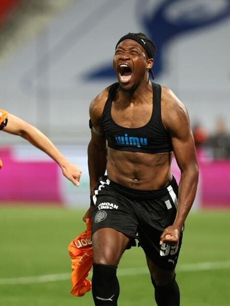 COLLECTABLE MATCH WORN SHIRT UNWASHED FROM THE GOALSCORER AND MVP OF THE GAME AARON ISEKA PAOK - OFI 2-3 (25/04/26) GREEK CUP FINAL - COA BY EPO