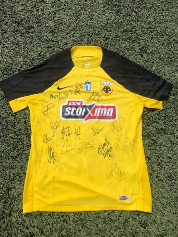 AEK ATHENS – OFFICIAL JERSEY SIGNED BY THE WHOLE TEAM – SEASON 2024/2025 - Image 2