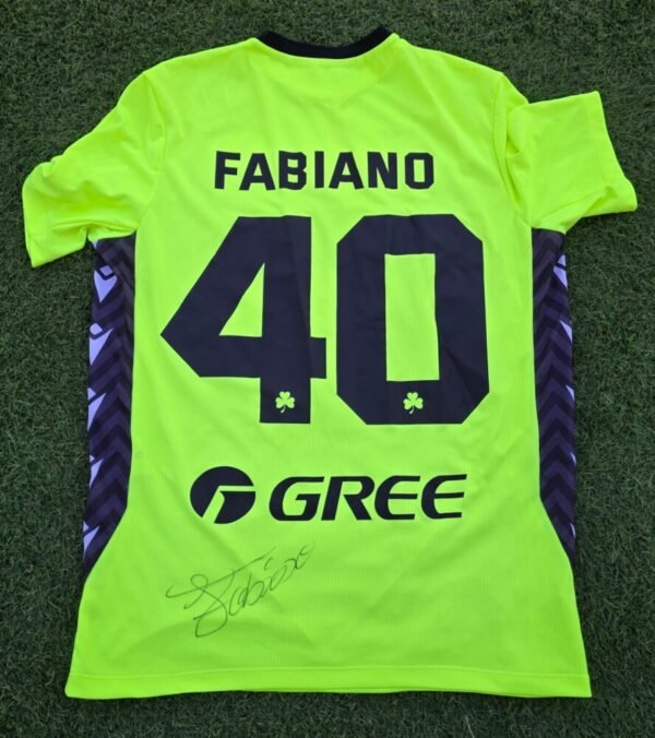 Fabiano – Omonoia Nicosia – MATCH WORN AND SIGNED SHIRT –  TORPEDO KUTAISI vs OMONOIA (0-4, 31/7/2025) – CONFERENCE LEAGUE) – SEASON 2025-2026 - Image 2