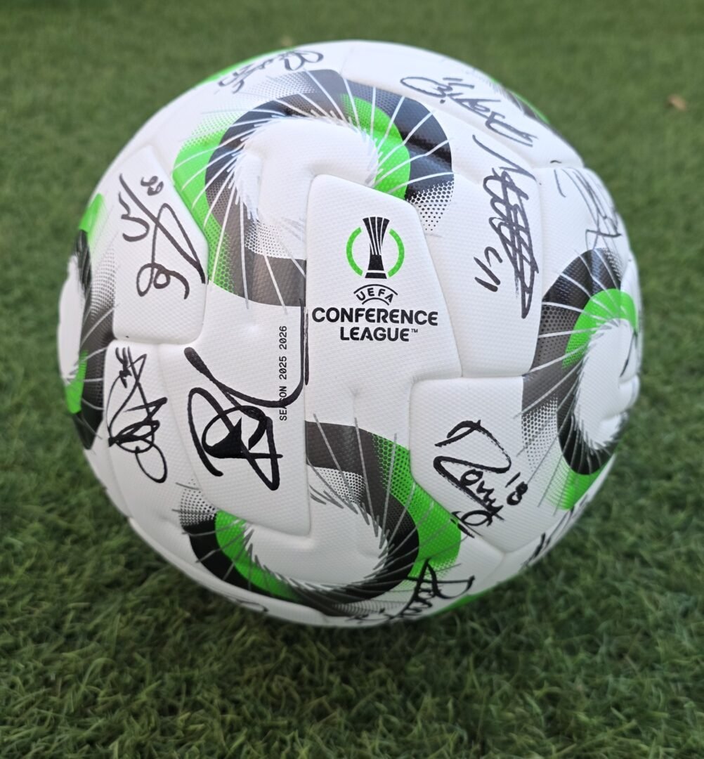 AEK LARNACA – MATCH USED CONFERENCE LEAGUE BALL SIGNED BY THE TEAM’S PLAYERS – SEASON 2025/2026 - Image 2