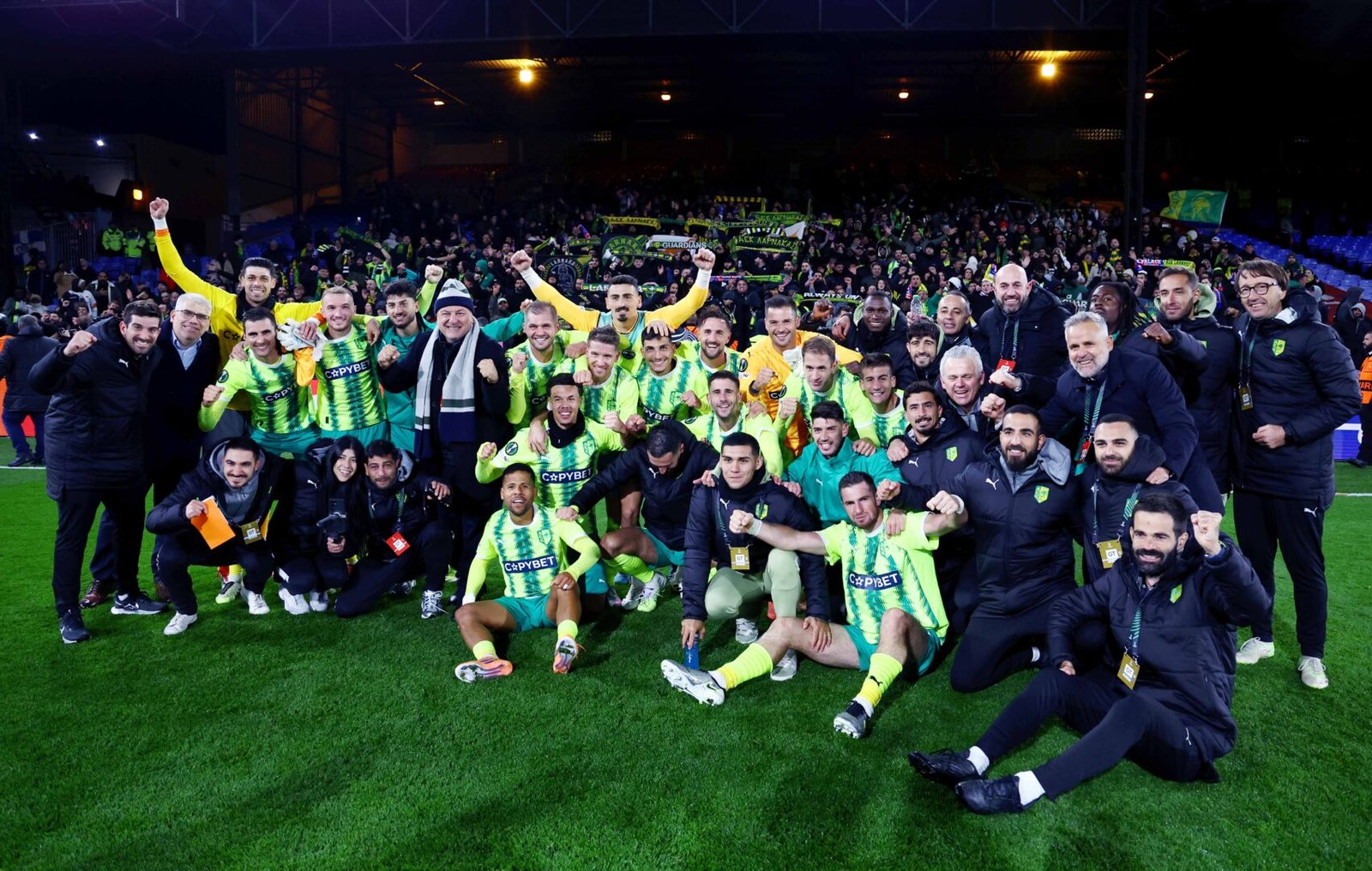 AEK LARNACA – MATCH USED CONFERENCE LEAGUE BALL SIGNED BY THE TEAM’S PLAYERS – SEASON 2025/2026