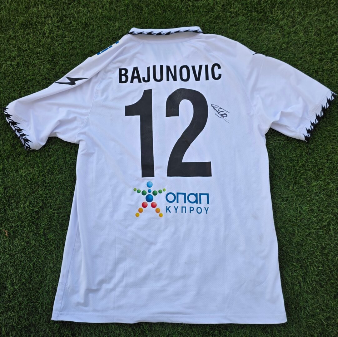 MATEJA BAJUNOVIC – DIGENIS AKRITAS MORFOU – MATCH WORN AND SIGNED JERSEY – CYPRIOT SECOND DIVISION – SEASON 2025/2026 - Image 3