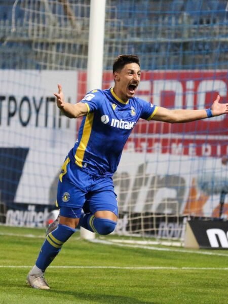 JULIAN BARTOLO - ASTERAS TRIPOLIS - MATCH WORN JERSEY - SUPER LEAGUE GREECE - SEASON 2023/2024