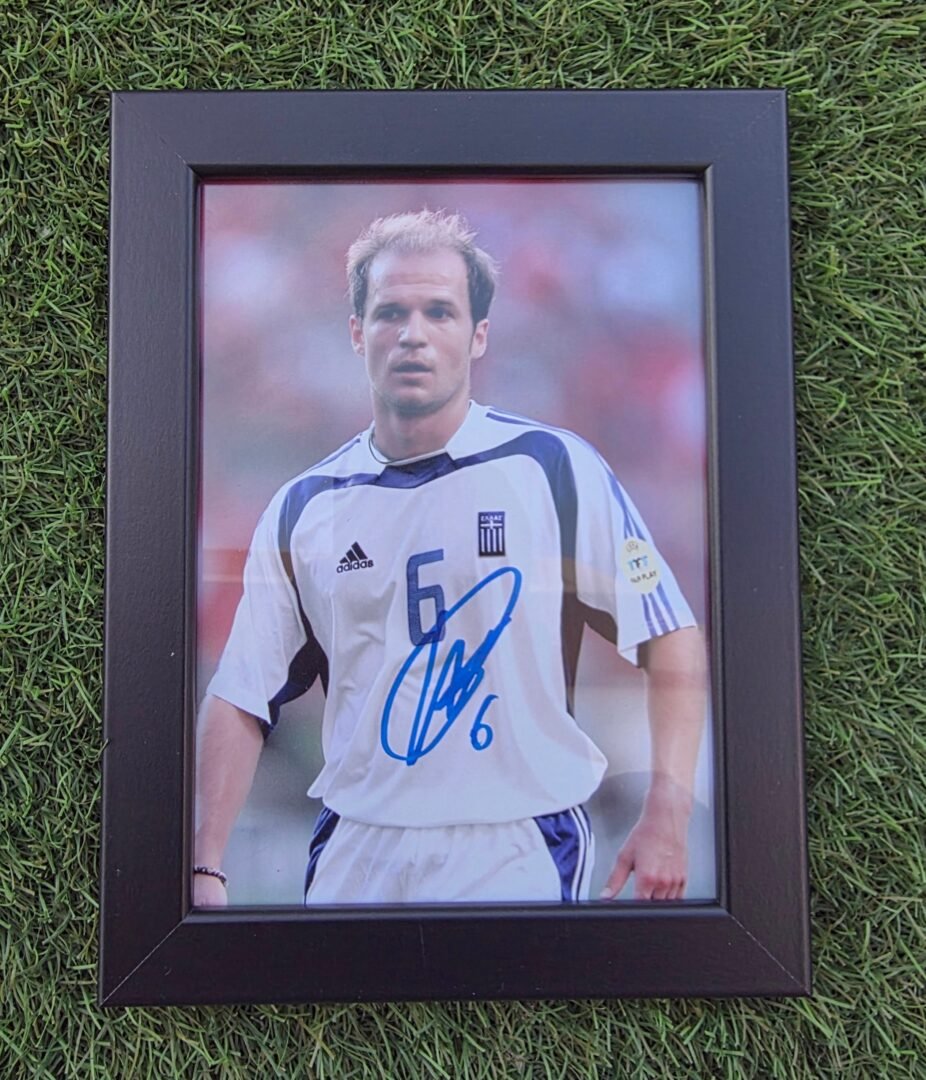 ANGELOS BASINAS – GREECE NATIONAL TEAM – HAND SIGNED FRAME - Image 2