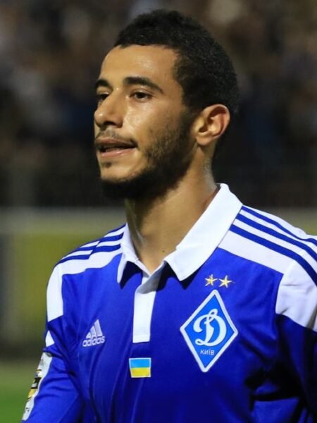 YOUNES BELHANDA - DYNAMO KYIV – MATCH WORN JERSEY - UKRAINIAN PREMIER LEAGUE - SEASON 2015/2016