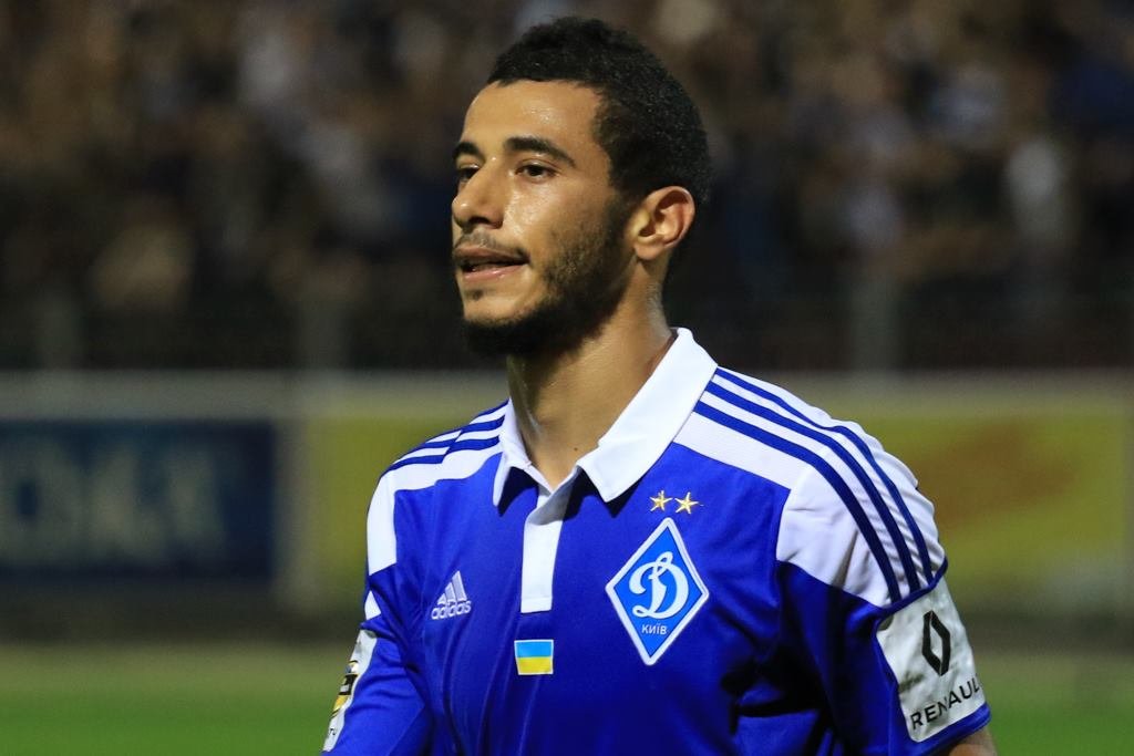 YOUNES BELHANDA – DYNAMO KYIV – MATCH WORN JERSEY – UKRAINIAN PREMIER LEAGUE – SEASON 2015/2016