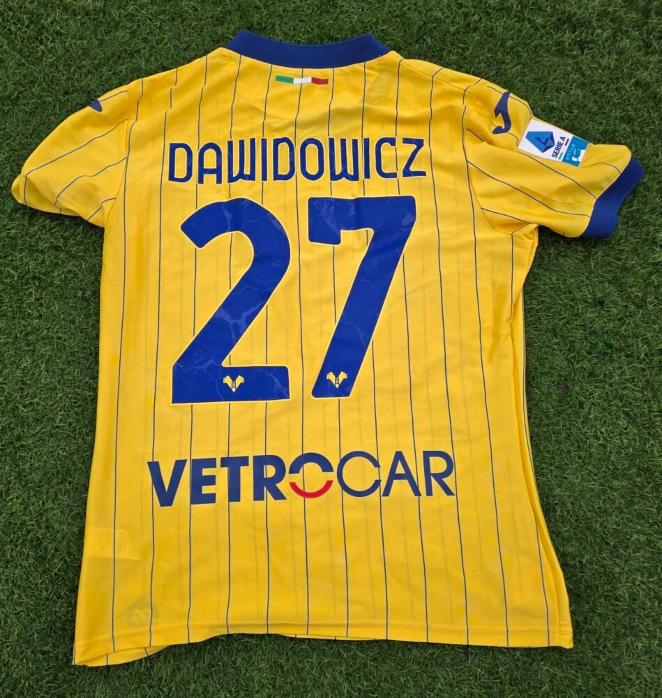 PAWEL DAWIDOWICZ – HELLAS VERONA – COLLECTOR JERSEY FOR 1984/1985 TITLE – NUMBERED 1234/1985 - Image 3