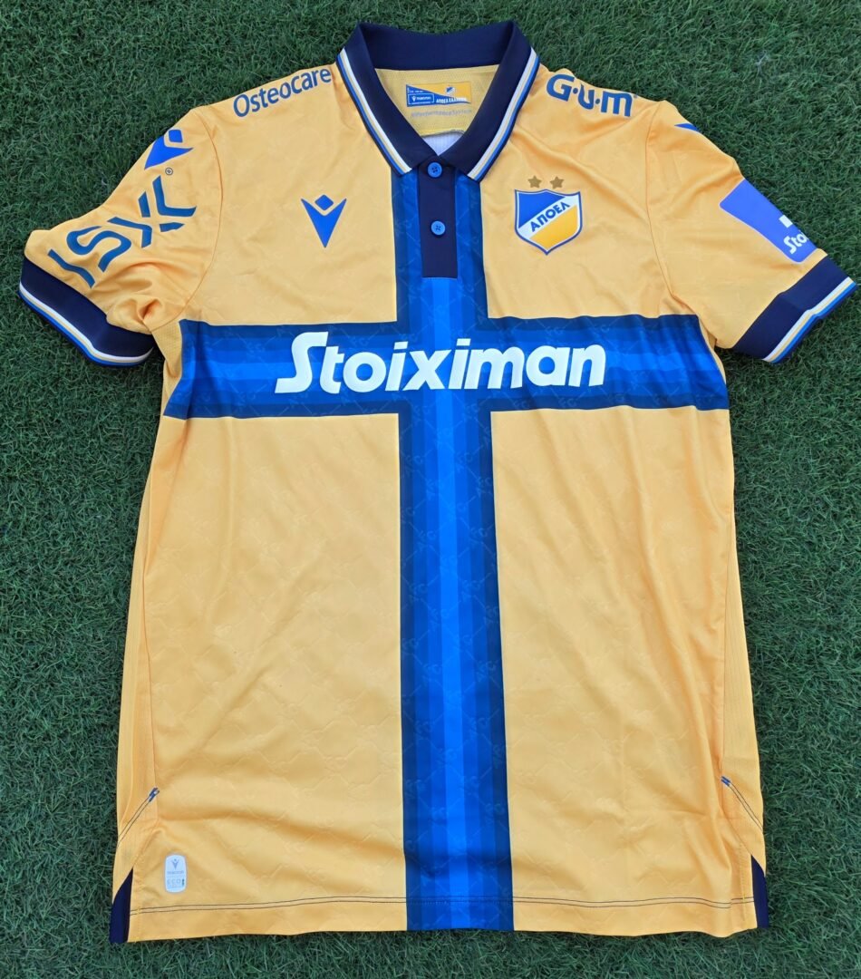 STEFAN DRAZIC – APOEL – MATCH WORN AND SIGNED JERSEY – STOIXIMAN CYPRUS LEAGUE – SEASON 2025/2026 - Image 3
