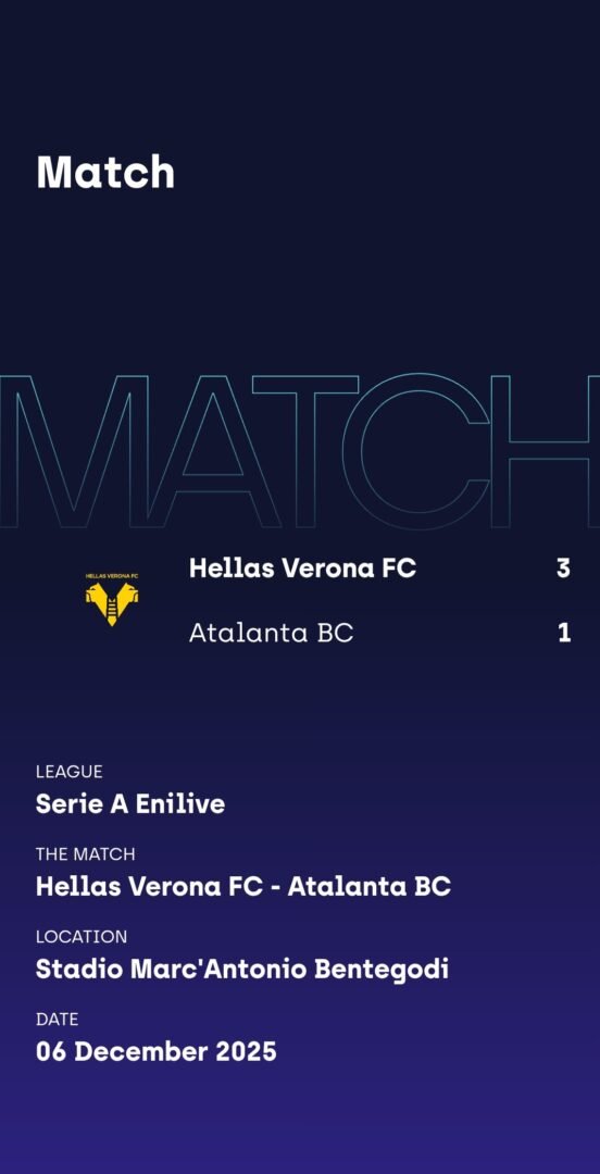 ENZO EBOSSE – HELLAS VERONA – MATCH ISSUED AND SIGNED JERSEY – HELLAS VERONA VS ATALANTA (3-1, 06/12/2025) – SERIE A - Image 5