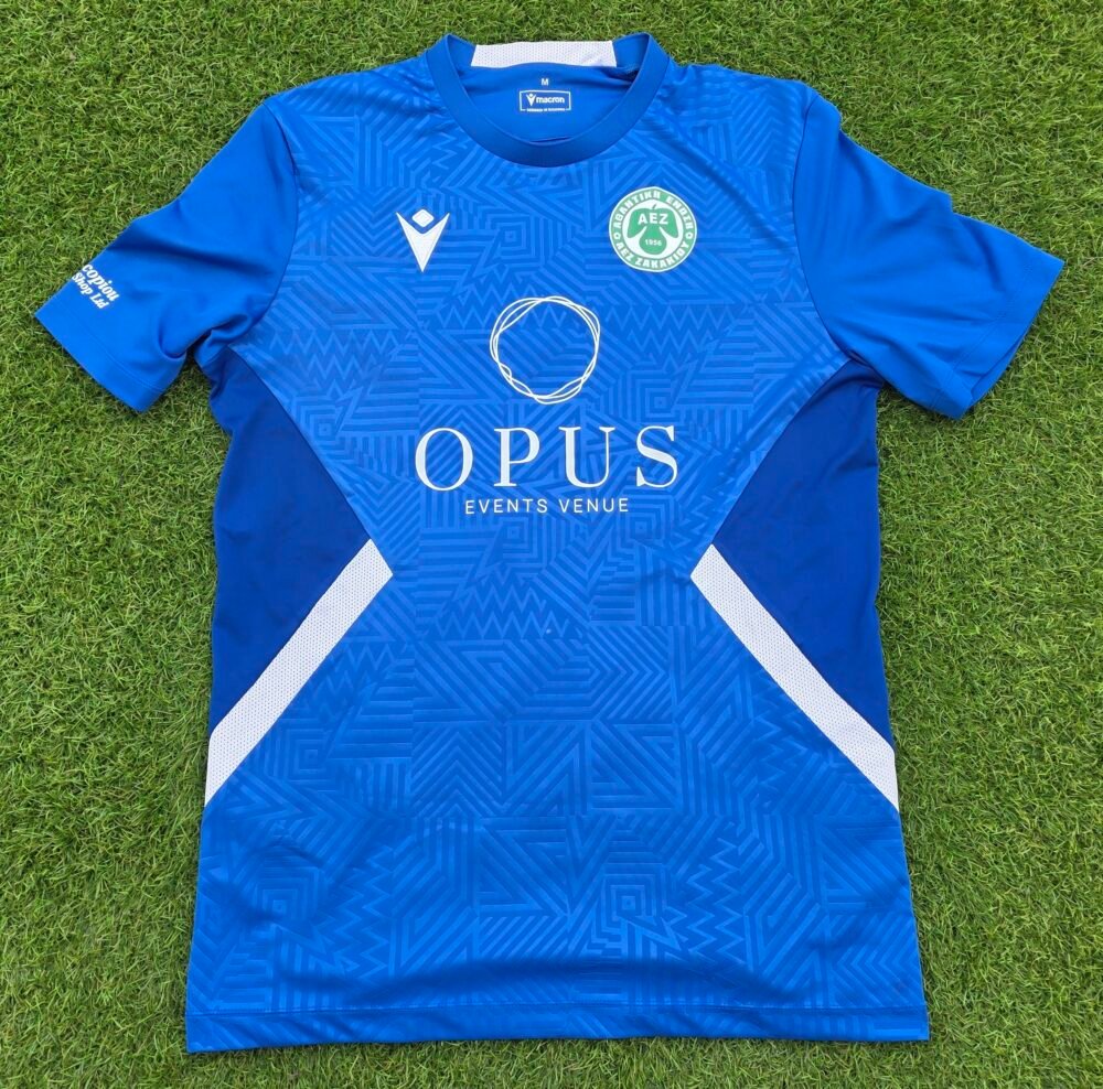 GIANNIS EVSTATHIOU – AEZ ZAKAKIOU – MATCH-WORN JERSEY VS DIGENIS MORFOU (5-1, 26/04/2025) – CYPRIOT SECOND DIVISION - Image 3