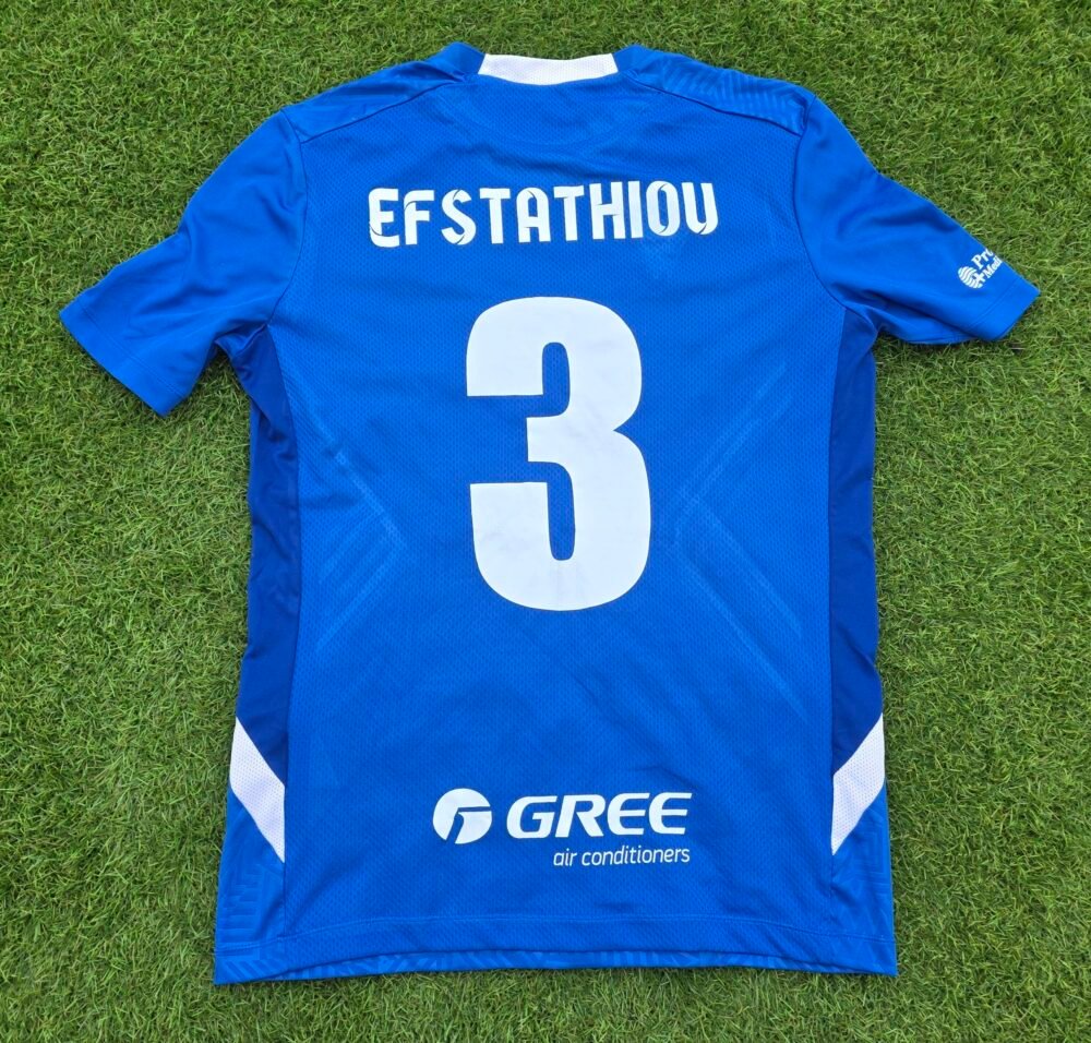 GIANNIS EVSTATHIOU – AEZ ZAKAKIOU – MATCH-WORN JERSEY VS DIGENIS MORFOU (5-1, 26/04/2025) – CYPRIOT SECOND DIVISION - Image 2